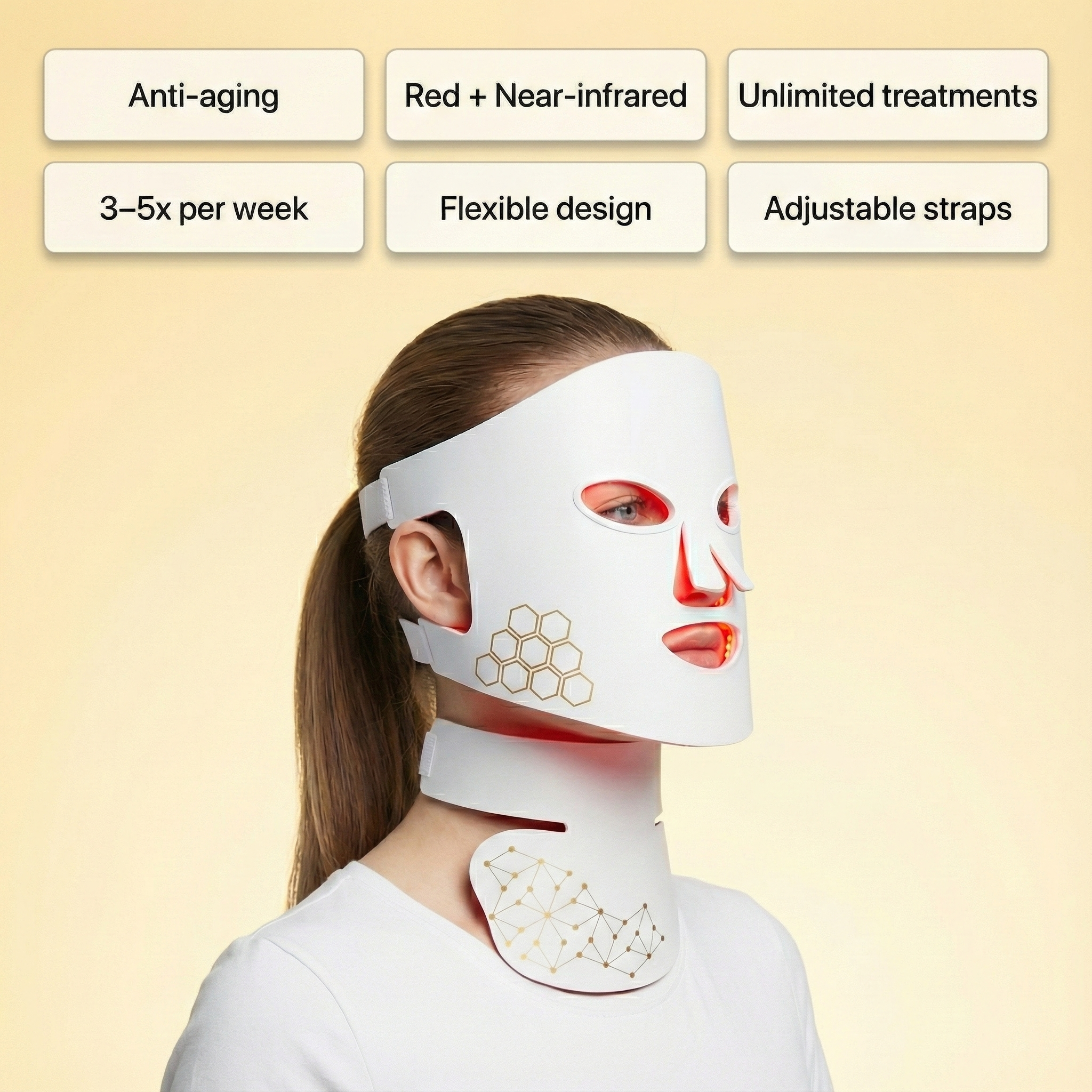 Rallune® PhotonWave 4D LED Mask